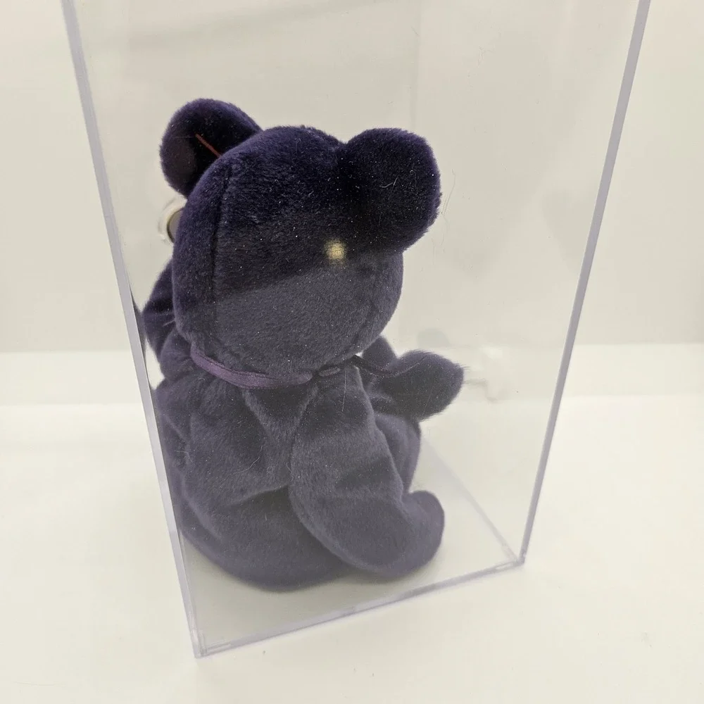 Ty Beanie Baby Princess‎ Diana Bear 1997 PE Pellets China w/ Tag & Display Case